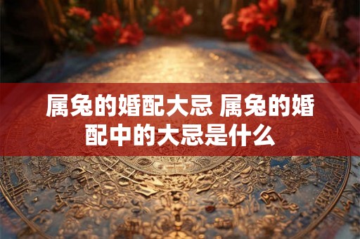 属兔的婚配大忌 属兔的婚配中的大忌是什么 属兔的婚配大忌 属兔的婚配中的大忌是什么