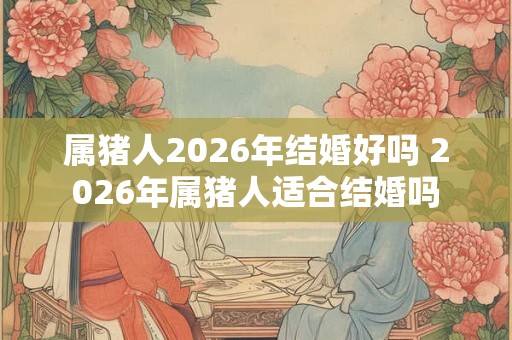 属猪人2026年结婚好吗 2026年属猪人适合结婚吗 属猪人2026年结婚好吗 2026年属猪人适合结婚吗