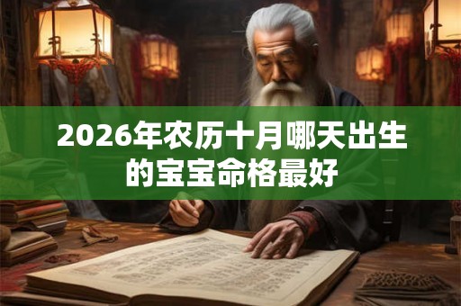 2026年农历十月哪天出生的宝宝命格最好