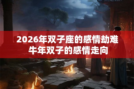 2026年双子座的感情劫难 牛年双子的感情走向