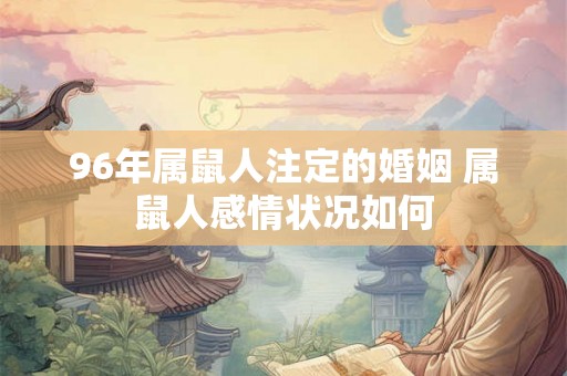 96年属鼠人注定的婚姻 属鼠人感情状况如何 96年属鼠人注定的婚姻 属鼠人感情状况如何