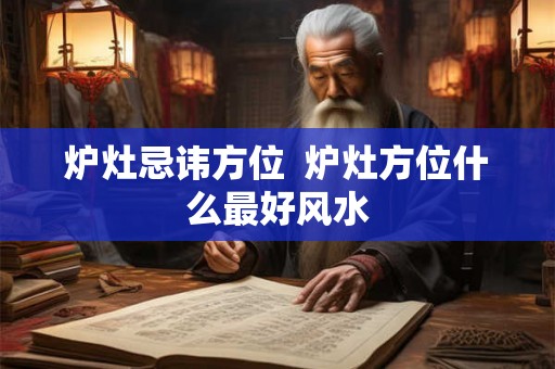 炉灶忌讳方位  炉灶方位什么最好风水