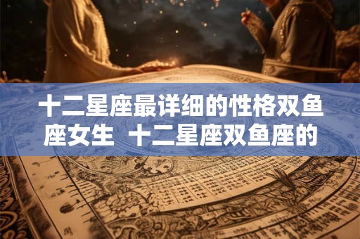 十二星座最详细的性格双鱼座女生  十二星座双鱼座的性格