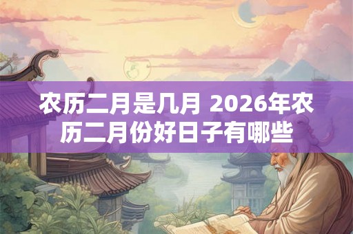 农历二月是几月 2026年农历二月份好日子有哪些 农历二月是几月 2026年农历二月份好日子有哪些