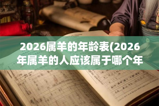 2026属羊的年龄表(2026年属羊的人应该属于哪个年龄段) 2026属羊的年龄表(2026年属羊的人应该属于哪个年龄段)