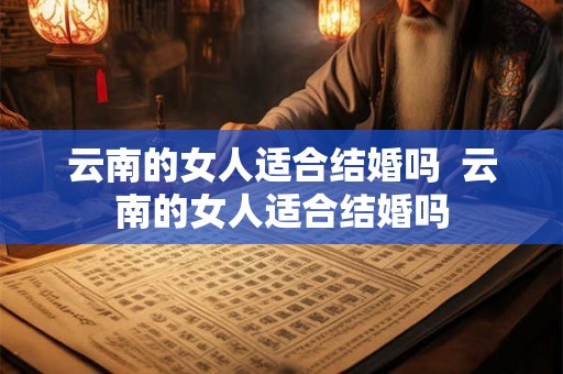 云南的女人适合结婚吗  云南的女人适合结婚吗