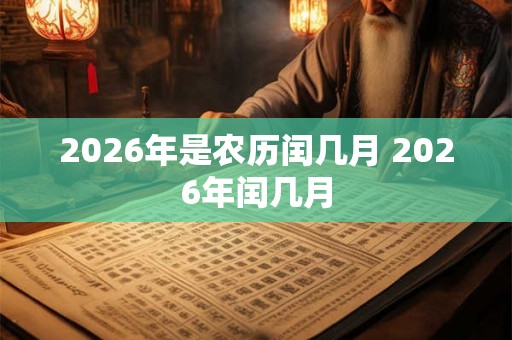 2026年是农历闰几月 2026年闰几月 2026年是农历闰几月 2026年闰几月