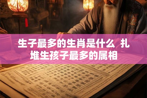 生子最多的生肖是什么  扎堆生孩子最多的属相
