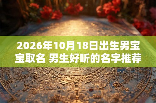 2026年10月18日出生男宝宝取名 男生好听的名字推荐 2026年10月18日出生男宝宝取名 男生好听的名字推荐