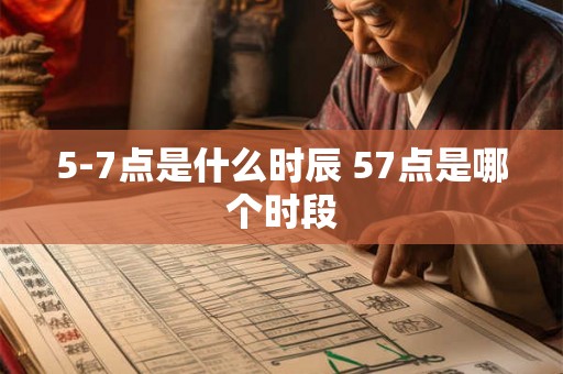 5-7点是什么时辰 57点是哪个时段 5-7点是什么时辰 57点是哪个时段