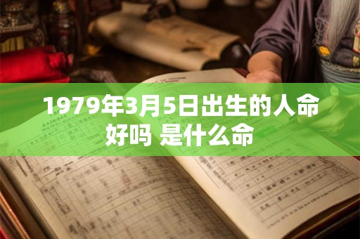 1979年3月5日出生的人命好吗 是什么命