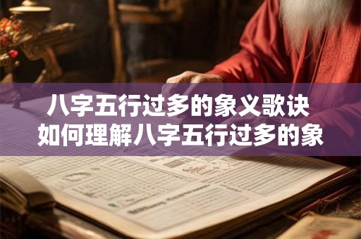 八字五行过多的象义歌诀 如何理解八字五行过多的象义歌诀 八字五行过多的象义歌诀 如何理解八字五行过多的象义歌诀