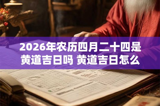 2026年农历四月二十四是黄道吉日吗 黄道吉日怎么判断
