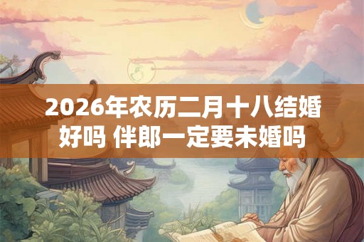 2026年农历二月十八结婚好吗 伴郎一定要未婚吗