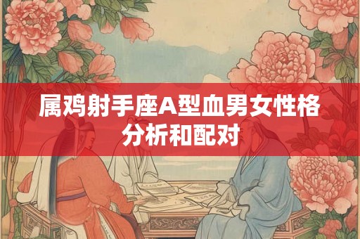 属鸡射手座A型血男女性格分析和配对