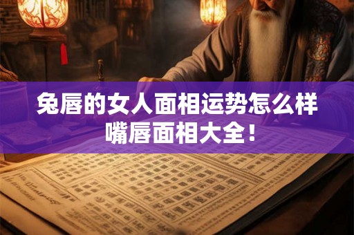 兔唇的女人面相运势怎么样 嘴唇面相大全！
