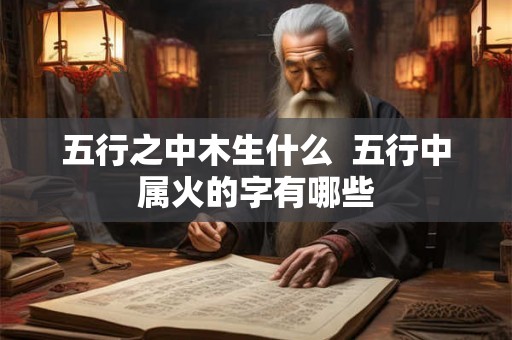 五行之中木生什么  五行中属火的字有哪些