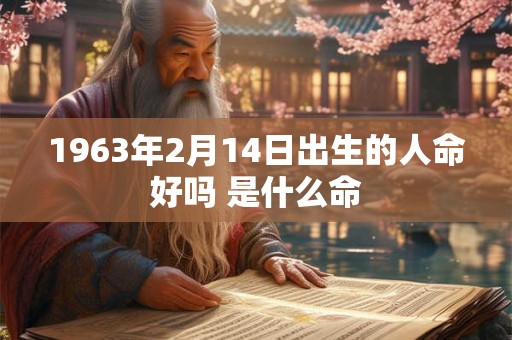 1963年2月14日出生的人命好吗 是什么命