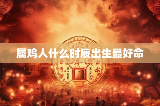 属鸡人什么时辰出生最好命