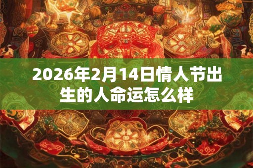 2026年2月14日情人节出生的人命运怎么样 2026年2月14日情人节出生的人命运怎么样