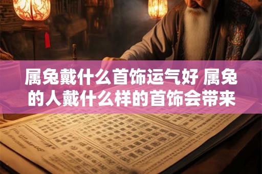 属兔戴什么首饰运气好 属兔的人戴什么样的首饰会带来好运呢 属兔戴什么首饰运气好 属兔的人戴什么样的首饰会带来好运呢