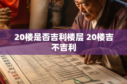 20楼是否吉利楼层 20楼吉不吉利