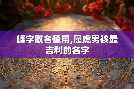 峄字取名慎用,属虎男孩最吉利的名字