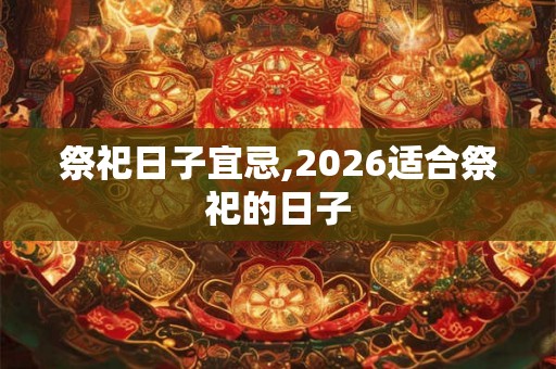 祭祀日子宜忌,2026适合祭祀的日子