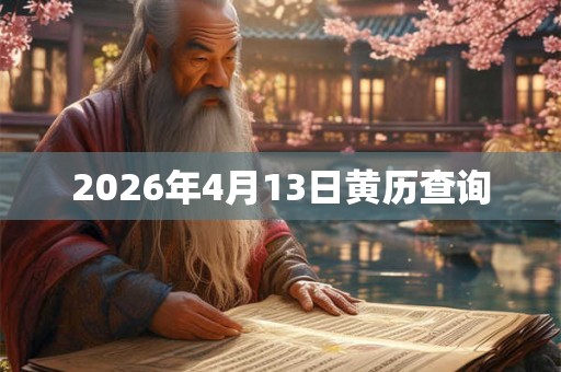 2026年4月13日黄历查询