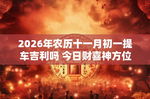 2026年农历十一月初一提车吉利吗 今日财喜神方位