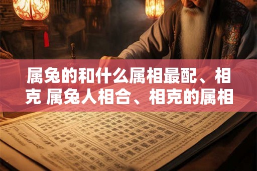 属兔的和什么属相最配、相克 属兔人相合、相克的属相有哪些