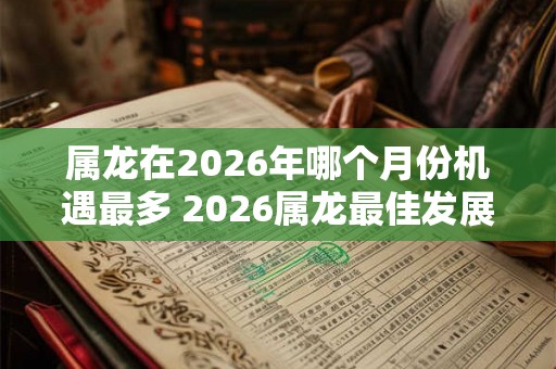 属龙在2026年哪个月份机遇最多 2026属龙最佳发展月份