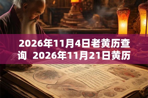 2026年11月4日老黄历查询 2026年11月21日黄历 2026年11月4日老黄历查询 2026年11月21日黄历