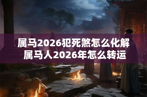 属马2026犯死煞怎么化解 属马人2026年怎么转运