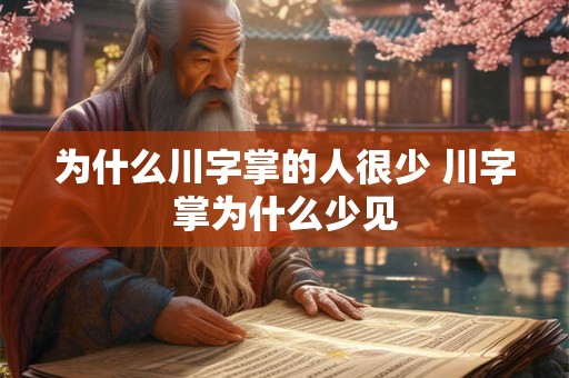 为什么川字掌的人很少 川字掌为什么少见