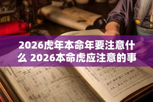 2026虎年本命年要注意什么 2026本命虎应注意的事项