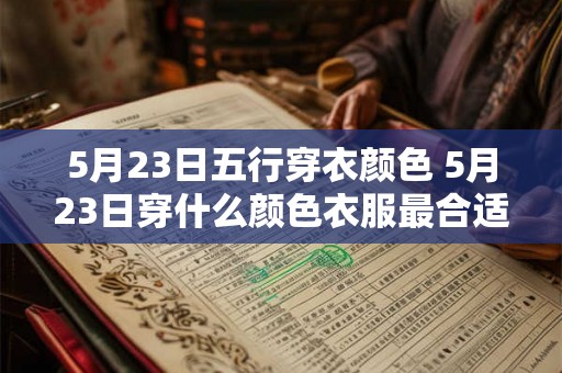 5月23日五行穿衣颜色 5月23日穿什么颜色衣服最合适