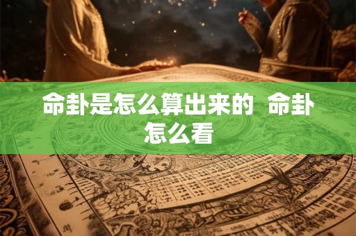 命卦是怎么算出来的  命卦怎么看
