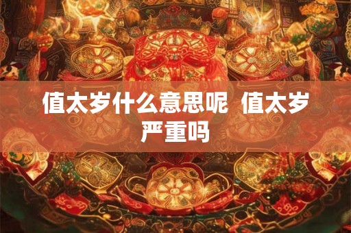 值太岁什么意思呢 值太岁严重吗 值太岁什么意思呢 值太岁严重吗