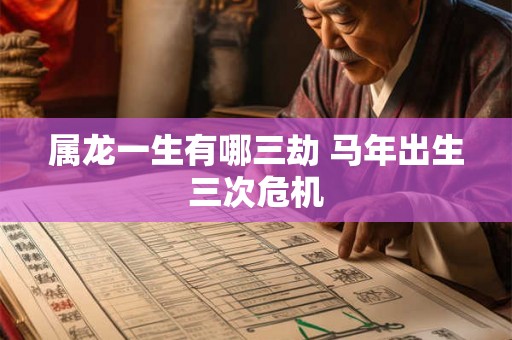 属龙一生有哪三劫 马年出生三次危机