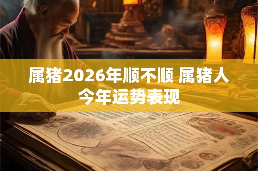 属猪2026年顺不顺 属猪人今年运势表现