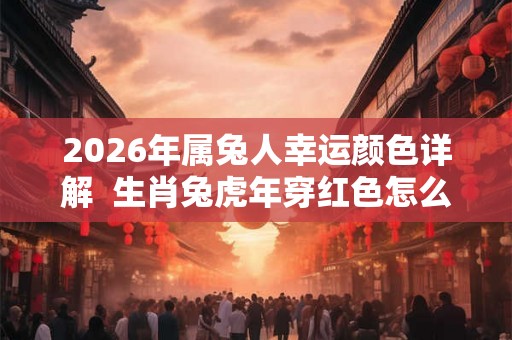 2026年属兔人幸运颜色详解  生肖兔虎年穿红色怎么样