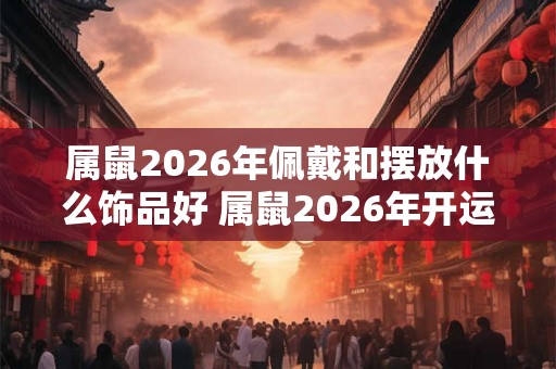 属鼠2026年佩戴和摆放什么饰品好 属鼠2026年开运吉祥物