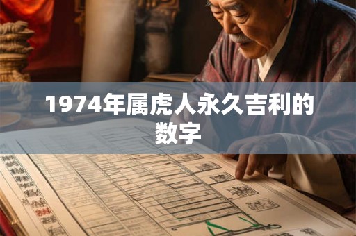 1974年属虎人永久吉利的数字