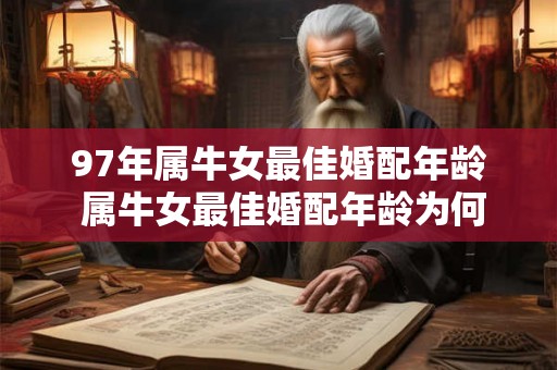 97年属牛女最佳婚配年龄 属牛女最佳婚配年龄为何是在97年