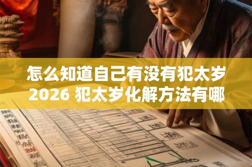 怎么知道自己有没有犯太岁2026 犯太岁化解方法有哪些