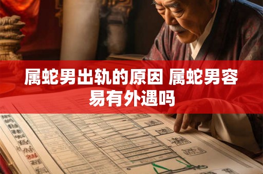 属蛇男出轨的原因 属蛇男容易有外遇吗