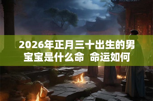 2026年正月三十出生的男宝宝是什么命  命运如何