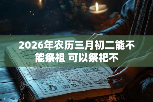 2026年农历三月初二能不能祭祖 可以祭祀不
