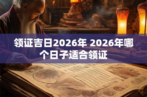 领证吉日2026年 2026年哪个日子适合领证 领证吉日2026年 2026年哪个日子适合领证
